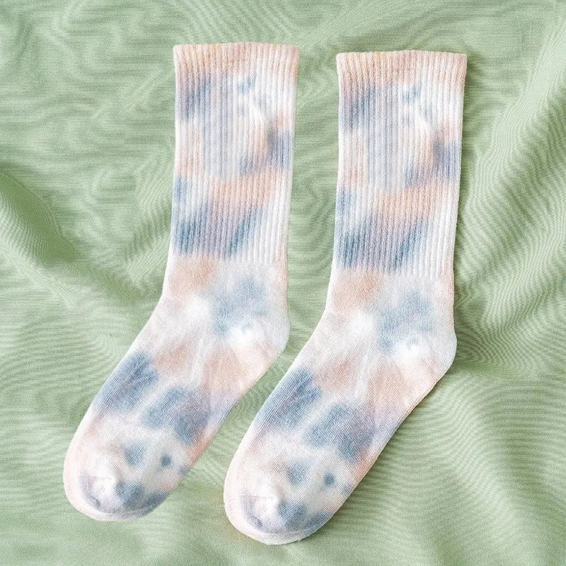 New Style Trends - Cosmic Swirl Aesthetic Tie-Dye Socks - Outfit Ideas New Style Trends - Cosmic Swirl Aesthetic Tie-Dye Socks - Outfit Ideas