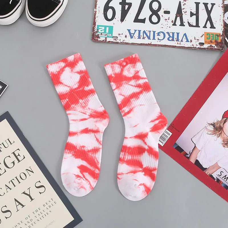 New Style Trends - Cosmic Swirl Aesthetic Tie-Dye Socks - Outfit Ideas New Style Trends - Cosmic Swirl Aesthetic Tie-Dye Socks - Outfit Ideas