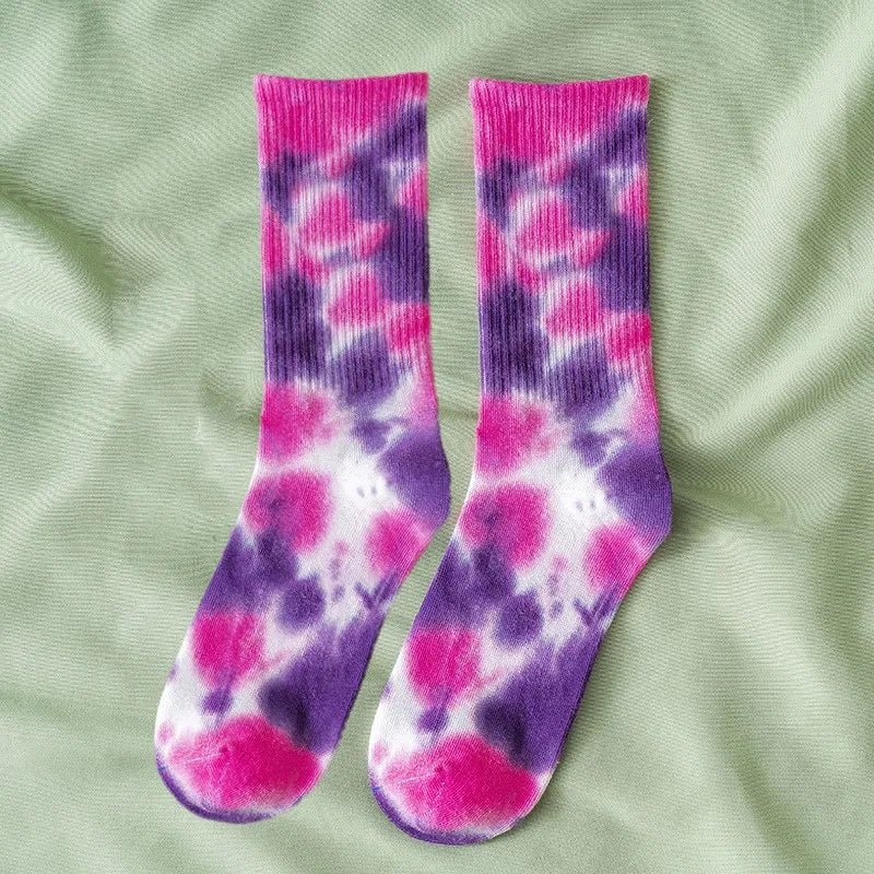 New Style Trends - Cosmic Swirl Aesthetic Tie-Dye Socks - Outfit Ideas New Style Trends - Cosmic Swirl Aesthetic Tie-Dye Socks - Outfit Ideas