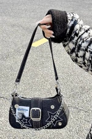 New Style Trends - Cosmic Y2k Buckle Bag - Outfit Ideas