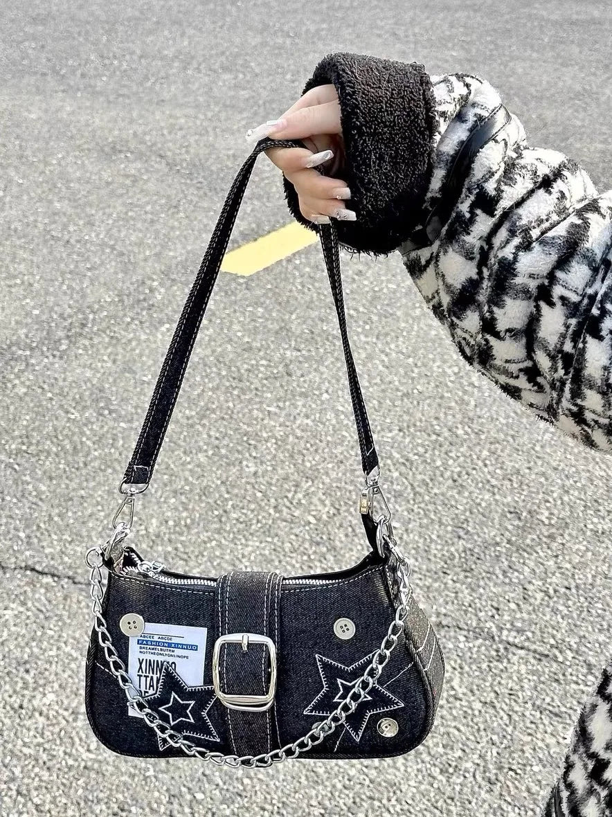 New Style Trends - Cosmic Y2k Buckle Bag - Outfit Ideas New Style Trends - Cosmic Y2k Buckle Bag - Outfit Ideas