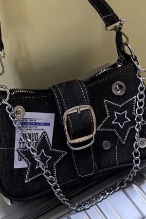 New Style Trends - Cosmic Y2k Buckle Bag - Outfit Ideas