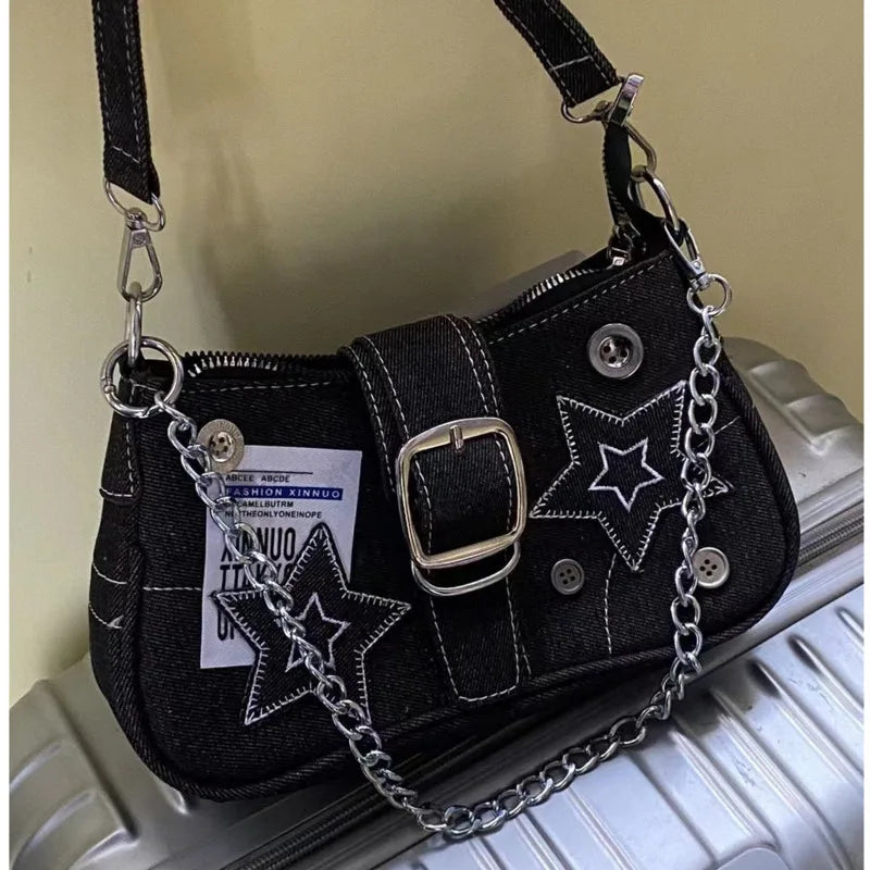 New Style Trends - Cosmic Y2k Buckle Bag - Outfit Ideas New Style Trends - Cosmic Y2k Buckle Bag - Outfit Ideas