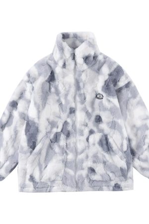 New Style Trends - Cotton Sky Gradient Fleece Kawaii Jacket - Outfit Ideas