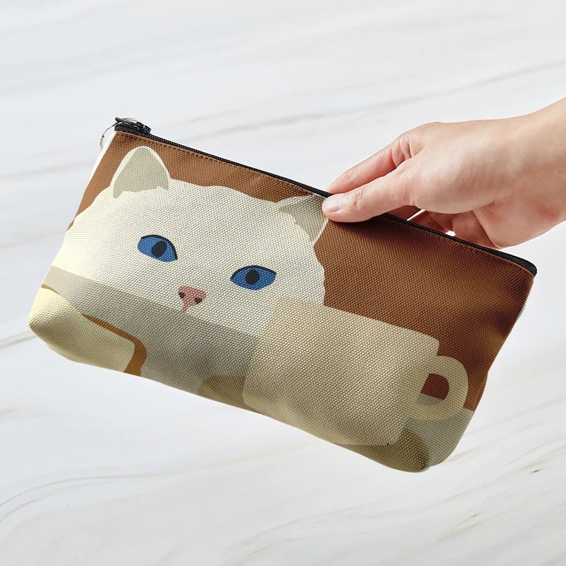 New Style Trends - Cozy Cat Art Aesthetic Makeup Bag - Outfit Ideas New Style Trends - Cozy Cat Art Aesthetic Makeup Bag - Outfit Ideas