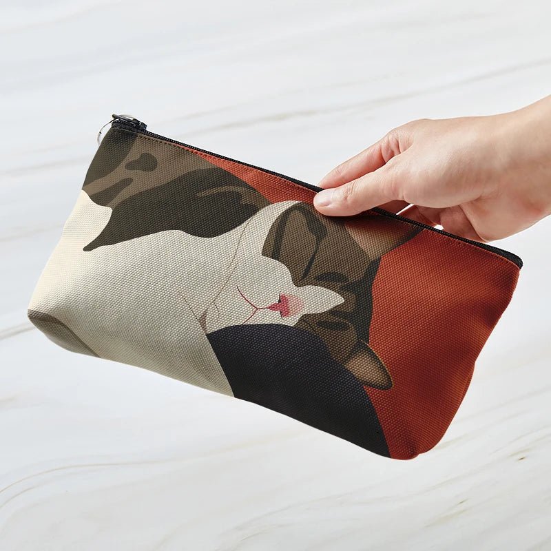 New Style Trends - Cozy Cat Art Aesthetic Makeup Bag - Outfit Ideas New Style Trends - Cozy Cat Art Aesthetic Makeup Bag - Outfit Ideas