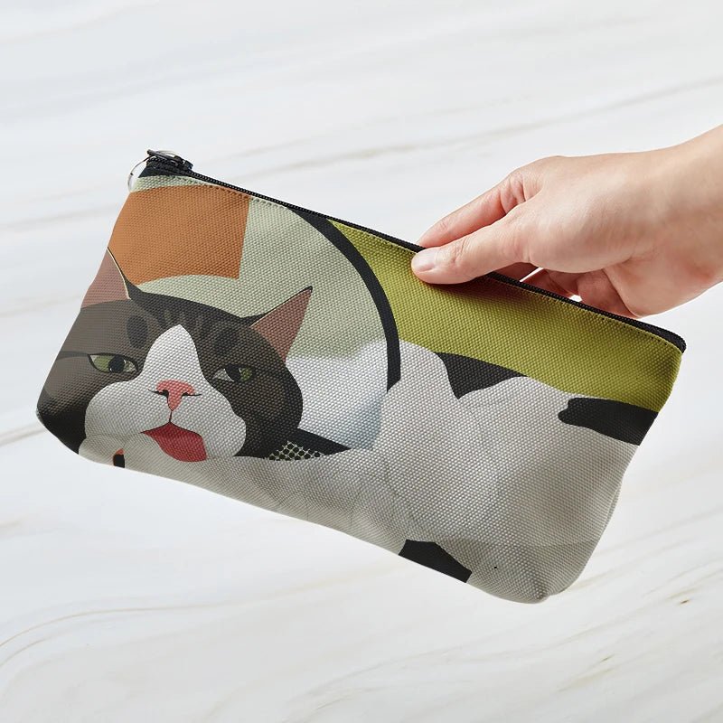 New Style Trends - Cozy Cat Art Aesthetic Makeup Bag - Outfit Ideas New Style Trends - Cozy Cat Art Aesthetic Makeup Bag - Outfit Ideas