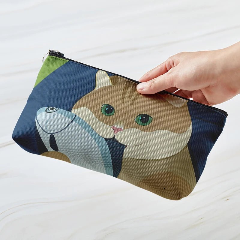 New Style Trends - Cozy Cat Art Aesthetic Makeup Bag - Outfit Ideas New Style Trends - Cozy Cat Art Aesthetic Makeup Bag - Outfit Ideas