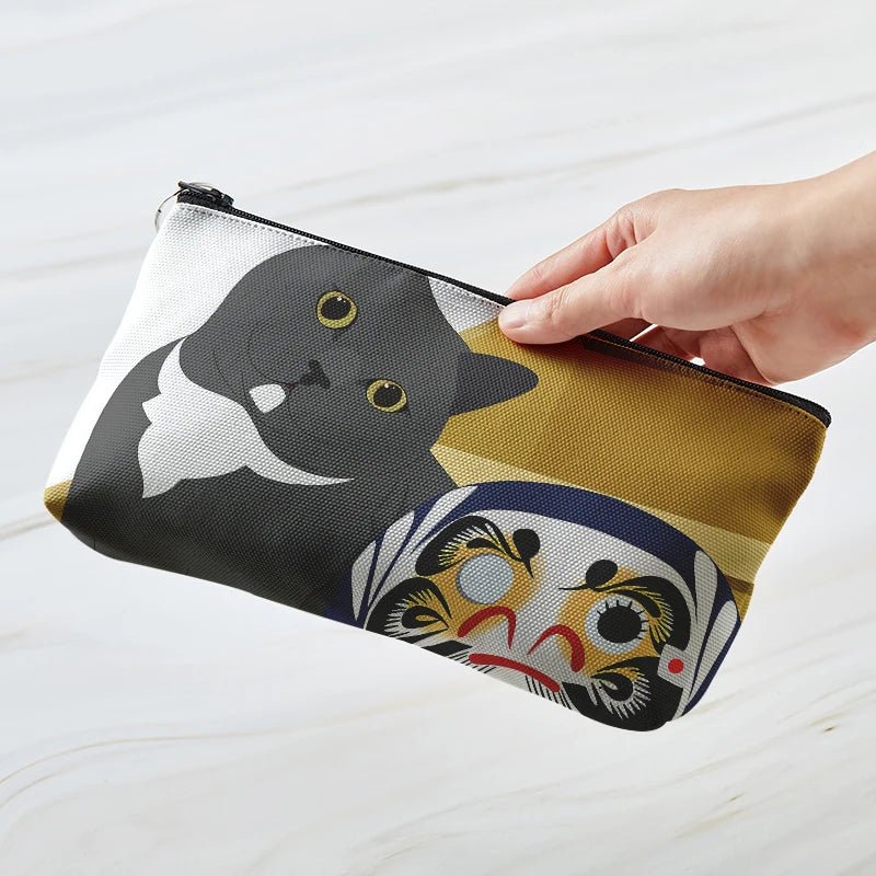 New Style Trends - Cozy Cat Art Aesthetic Makeup Bag - Outfit Ideas New Style Trends - Cozy Cat Art Aesthetic Makeup Bag - Outfit Ideas