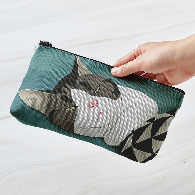 New Style Trends - Cozy Cat Art Aesthetic Makeup Bag - Outfit Ideas New Style Trends - Cozy Cat Art Aesthetic Makeup Bag - Outfit Ideas