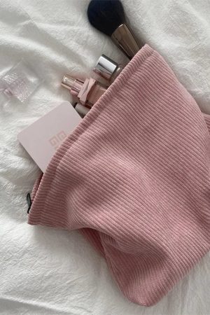 New Style Trends - Cozy Ribbed Zipper Aesthetic Bag - Outfit Ideas