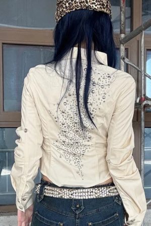 New Style Trends - Crystal Back Glam Shirt - Outfit Ideas