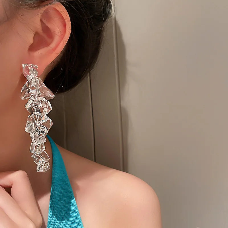 New Style Trends - Crystal Cascade Drop Coquette Earrings - Outfit Ideas New Style Trends - Crystal Cascade Drop Coquette Earrings - Outfit Ideas