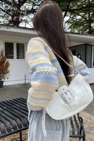 New Style Trends - Cute Pastel Dream Striped Cardigan - Outfit Ideas