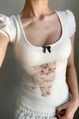 New Style Trends - Cute Soft Whiskers Ribbed Top - Outfit Ideas