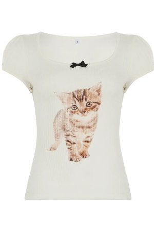 New Style Trends - Cute Soft Whiskers Ribbed Top - Outfit Ideas