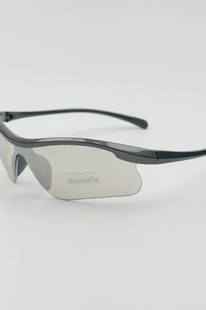 New Style Trends - Cyber Y2k Sleek Shield Sunglasses - Outfit Ideas