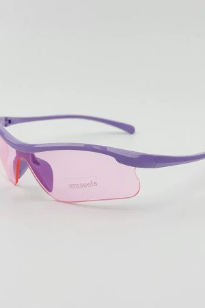 New Style Trends - Cyber Y2k Sleek Shield Sunglasses - Outfit Ideas