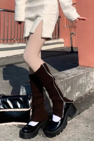 New Style Trends - Cyber Y2k Split Leg Warmers - Outfit Ideas