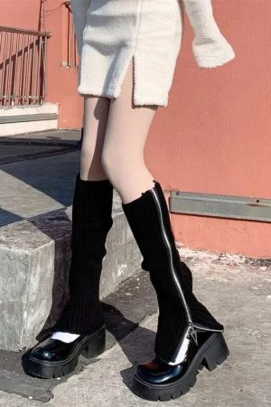New Style Trends - Cyber Y2k Split Leg Warmers - Outfit Ideas