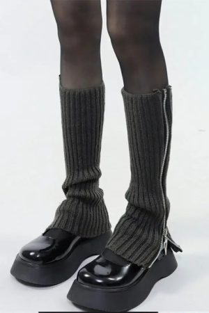 New Style Trends - Cyber Y2k Split Leg Warmers - Outfit Ideas
