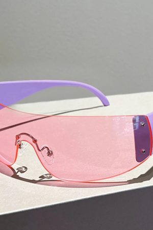 New Style Trends - Cyber Y2k Vision Shield Sunglasses - Outfit Ideas