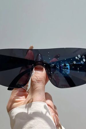New Style Trends - Cyber Y2k Vision Shield Sunglasses - Outfit Ideas