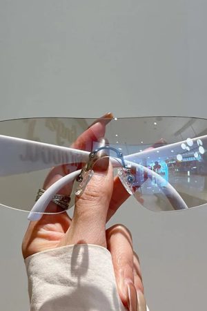New Style Trends - Cyber Y2k Vision Shield Sunglasses - Outfit Ideas