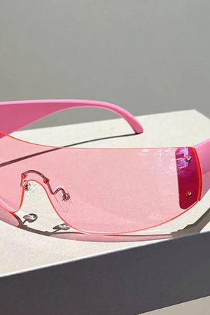 New Style Trends - Cyber Y2k Vision Shield Sunglasses - Outfit Ideas