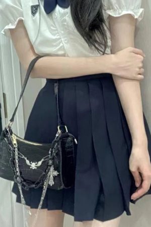 New Style Trends - Dark Angel Chain Y2k Shoulder Bag - Outfit Ideas