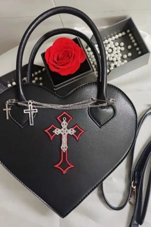 New Style Trends - Dark Devotion Alt Goth Heart Bag - Outfit Ideas
