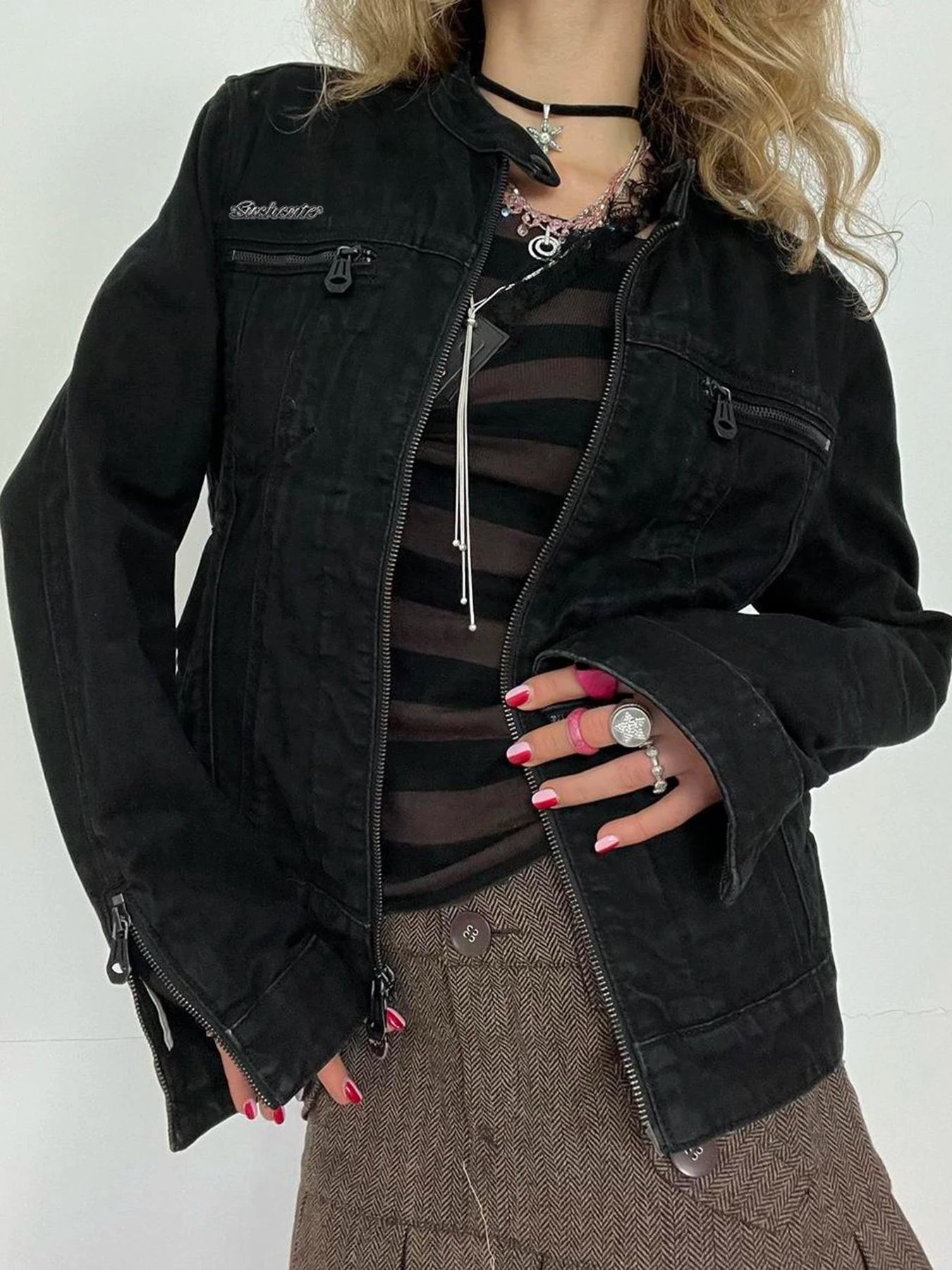 New Style Trends - Dark Rebel Alt Zip-Up Jacket - Outfit Ideas New Style Trends - Dark Rebel Alt Zip-Up Jacket - Outfit Ideas