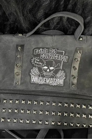 New Style Trends - Dead Conviction Studded Y2k Shoulder Bag - Outfit Ideas