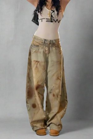 New Style Trends - Distressed Edgy Wide-Leg Jeans - Outfit Ideas