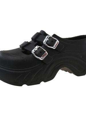 New Style Trends - Double Buckle Edgy Slippers - Outfit Ideas