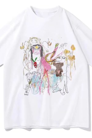 New Style Trends - Dream Doodle Oversized T-Shirt - Outfit Ideas