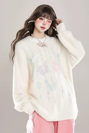 New Style Trends - Dreamy Cloud Soft Kawaii Knit Sweater - Outfit Ideas