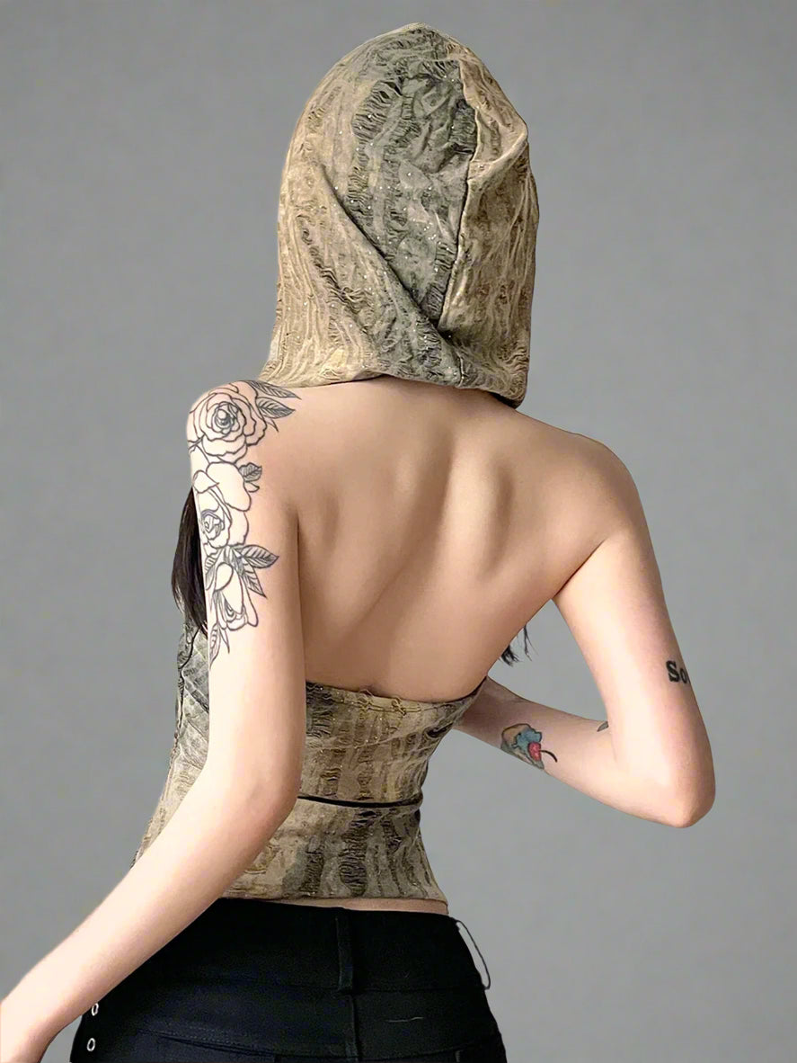 New Style Trends - Dune Drifter Y2k Hooded Top - Outfit Ideas New Style Trends - Dune Drifter Y2k Hooded Top - Outfit Ideas