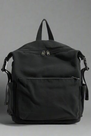 New Style Trends - Dusty Plum Canvas Retro Backpack - Outfit Ideas