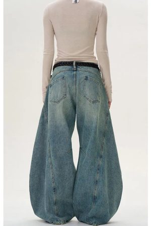New Style Trends - Eclipse Panel Flare Edgy Y2k Jeans - Outfit Ideas