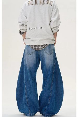 New Style Trends - Eclipse Panel Flare Edgy Y2k Jeans - Outfit Ideas