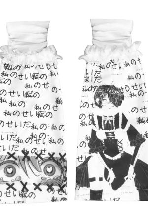 New Style Trends - Edgy Anime Ruffle Leg Warmers - Outfit Ideas