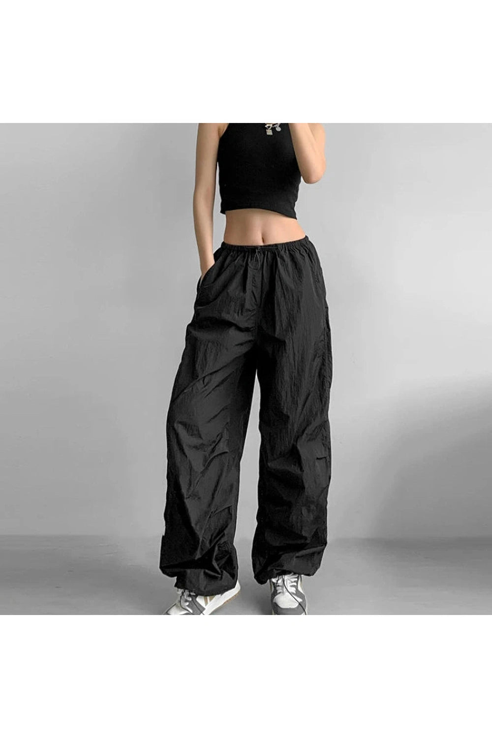 New Style Trends - Edgy Baggy Lilac Parachute Pants - Outfit Ideas