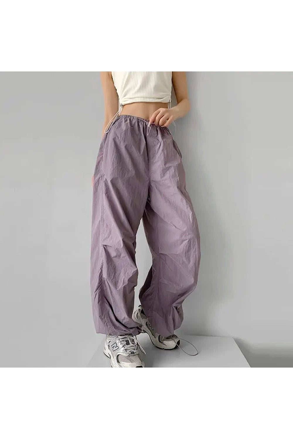 New Style Trends - Edgy Baggy Lilac Parachute Pants - Outfit Ideas New Style Trends - Edgy Baggy Lilac Parachute Pants - Outfit Ideas