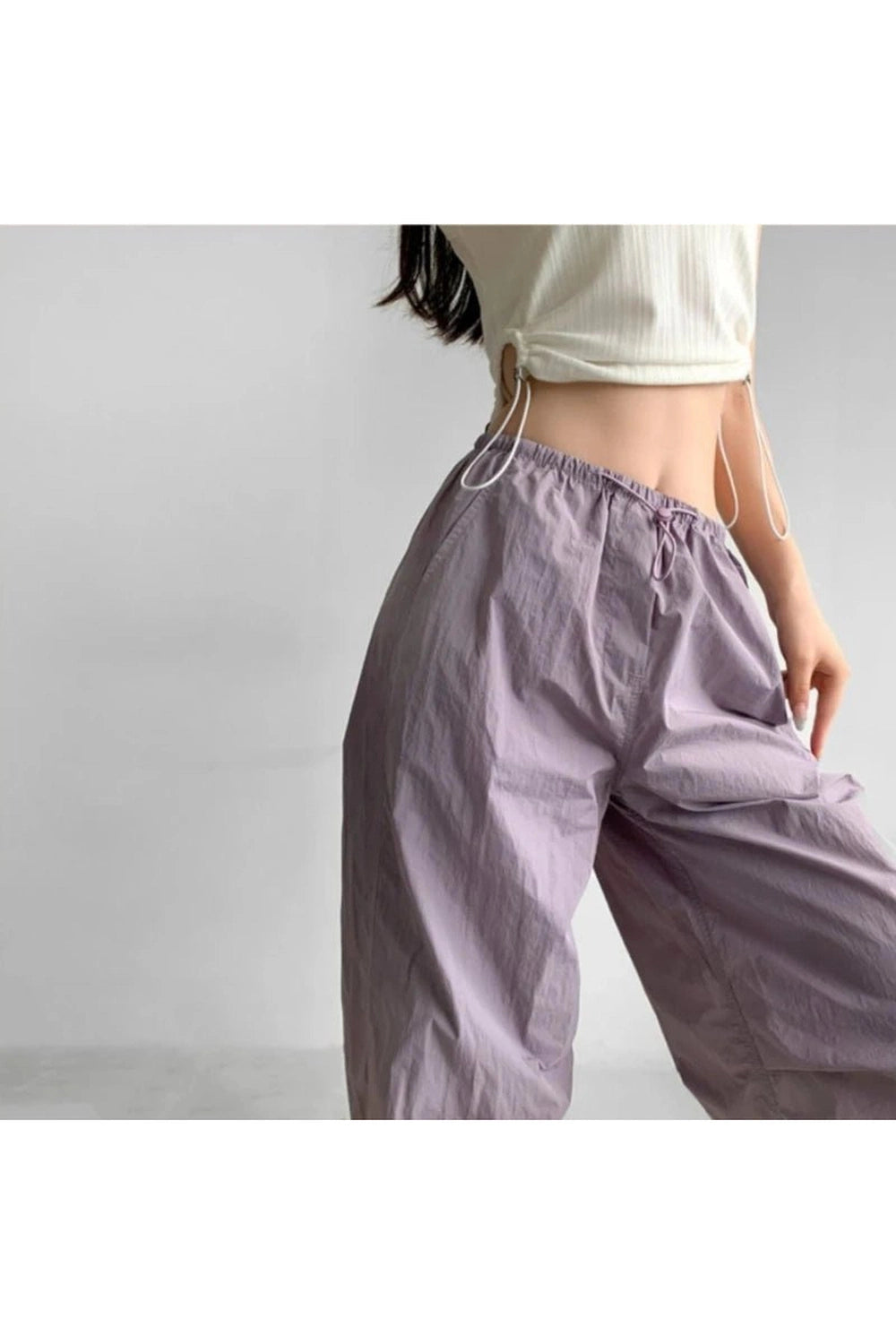 New Style Trends - Edgy Baggy Lilac Parachute Pants - Outfit Ideas New Style Trends - Edgy Baggy Lilac Parachute Pants - Outfit Ideas