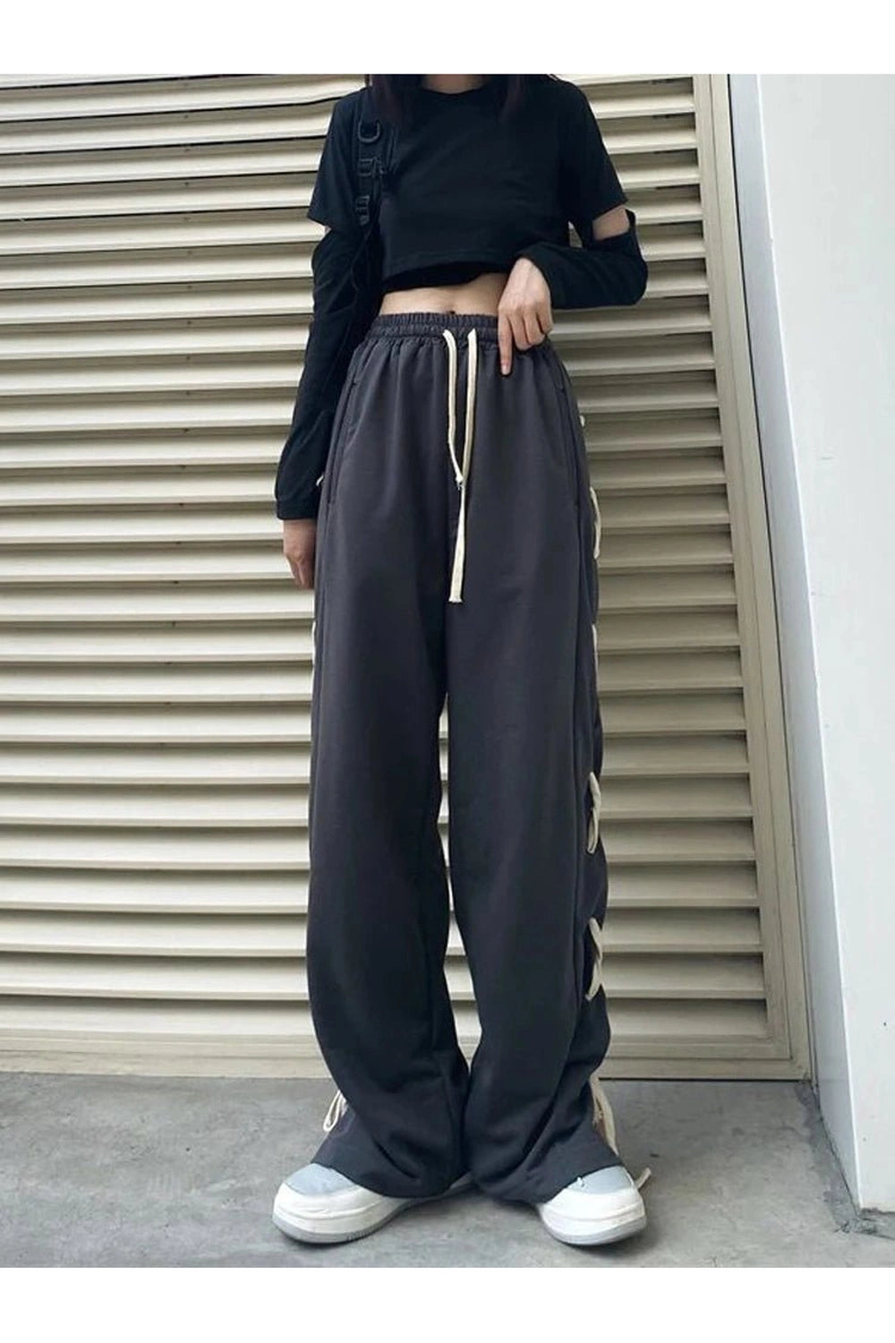 New Style Trends - Edgy Bandage Wide Pants - Outfit Ideas New Style Trends - Edgy Bandage Wide Pants - Outfit Ideas
