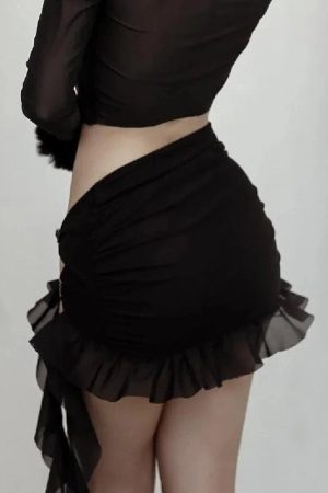 New Style Trends - Edgy Butterfly Charm Asymmetrical Skirt - Outfit Ideas