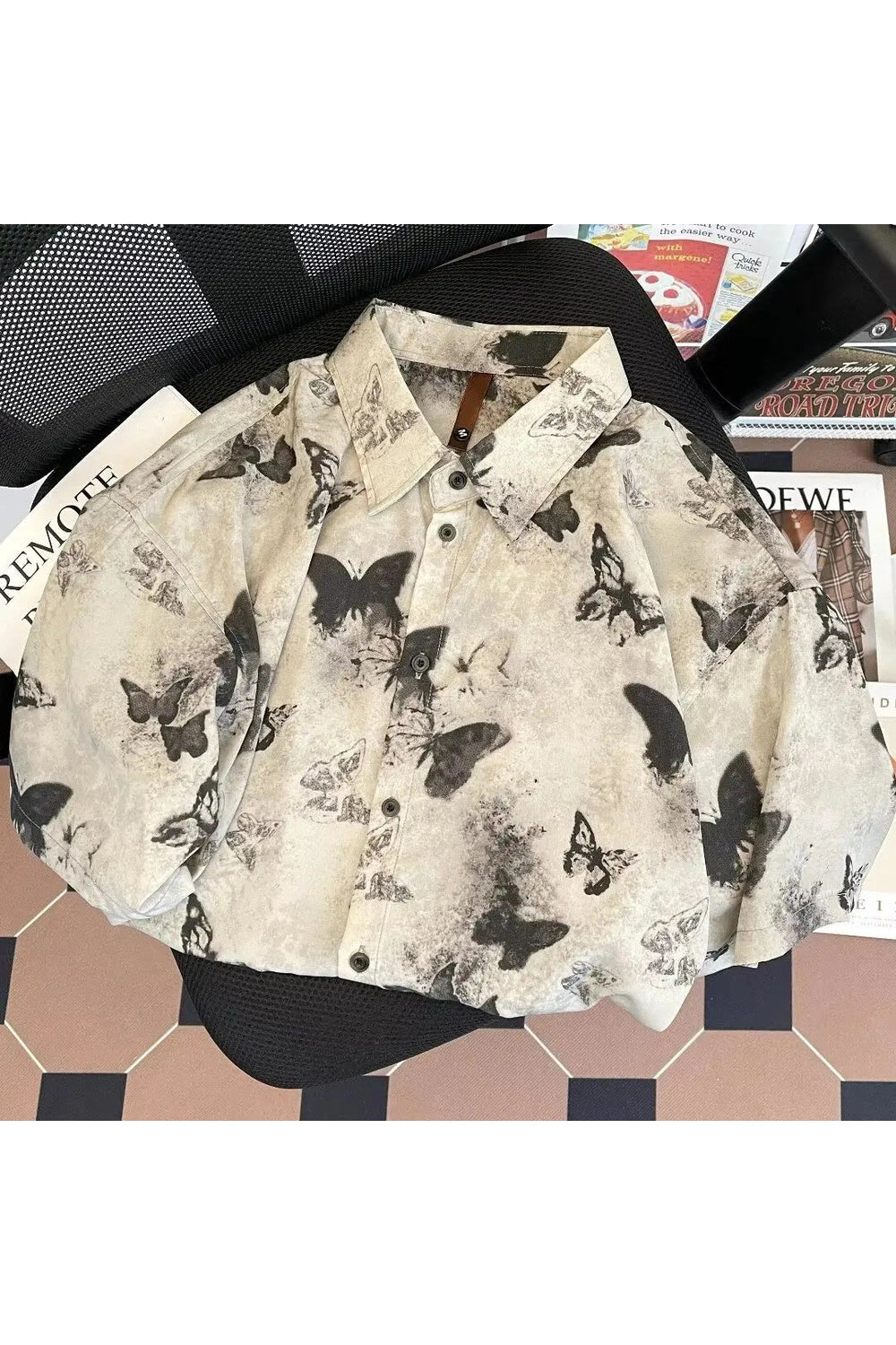 New Style Trends - Edgy Ethereal Butterfly Print Shirt - Outfit Ideas New Style Trends - Edgy Ethereal Butterfly Print Shirt - Outfit Ideas