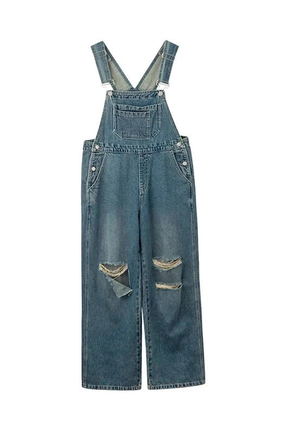 New Style Trends - Edgy Hole Denim Jumpsuits - Outfit Ideas