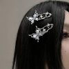 New Style Trends - Edgy Irregular Metal Butterfly Hairpin - Outfit Ideas